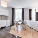 modern kitchen interior 3d render
